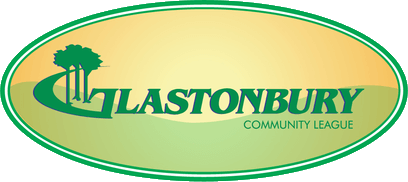 Logo for Glastonbury community league.