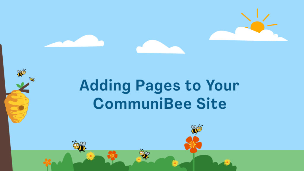 Adding pages to CommuniBee
